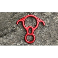 Rock climbing descender OX Horn 8 descend ring downhill eight ring with Bent-ear Rappelling Gear Belay Device Equipment 50NG