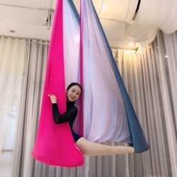 aerial yoga hammocks, anti gravity flying swing yoga studio training rope, carbine, 5-meter long yoga hammock