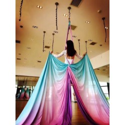 aerial yoga hammocks, anti gravity flying swing yoga studio training rope, carbine, 5-meter long yoga hammock