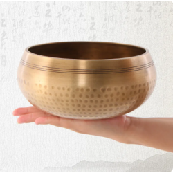 Nepal handmade Tibet Buddha sound bowl Yoga Meditation Chanting Bowl Brass Chime Handicraft music therapy Tibetan Singing Bowl