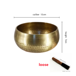 Nepal handmade Tibet Buddha sound bowl Yoga Meditation Chanting Bowl Brass Chime Handicraft music therapy Tibetan Singing Bowl