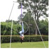 Rings Fitness Aerial Hoop 33"(85cm) 32mm Width for Yoga Exercises Aerial Lyra Hoops include Accessories