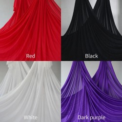 Customized length 4-100 Meters High Quality Nylon Aerial Silks Yoga Hammock Low Stretch Fabric for GYM Home Pilates