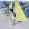 New 2024 Elastic 5 Meters Aerial Yoga Hammock Flying Swing Latest Multifunctional Anti growth Yoga Belts for yoga training