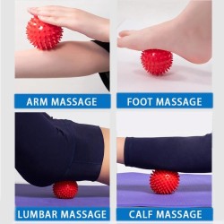 7.5cm9.5cm PVC prick ball massage acupoints grip strength ball tip nail fascia yoga ball health Body ball hedgehog ball