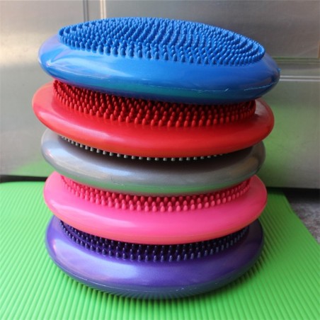 34cm Yoga Balls Massage Pad Inflatable Stability Wobble Balance Disc Cushion Mat Fitness  Ball bosu balance ball