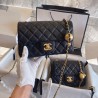 Chanel Little Golden Ball Bag Women's Bag New Single Shoulder Crossbody Bag Diamond Grid Chain Women's Bag