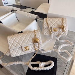 Chanel Little Golden Ball Bag Women's Bag New Single Shoulder Crossbody Bag Diamond Grid Chain Women's Bag