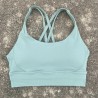 Lulu Lemon Women Gym Sports Bra High Support Fitness Bralette Cross Straps Back Yoga Workout Crop Top Vest Push Up Running