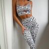 Leopard Print Yoga Set Women Clothing Tracksuits Quick Dry Women's Fitness Pants Sets Woman Outfits Women’s Gym Pants Suit